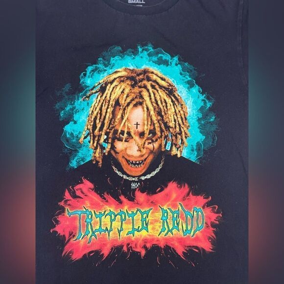 Trippie Redd Graphic T-shirt Women Small Black Short Sleeve Music - Picture 2 of 5
